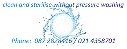 Clean and Sterilise without Pressure Washing - click to phone Prowash on 087 2828416